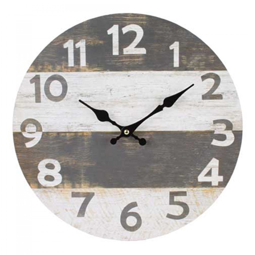 Antiguo gris y blanco reloj