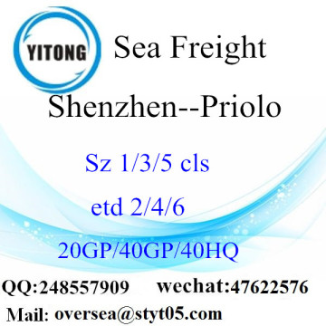 Shenzhen Port Sea Freight Shipping To Priolo