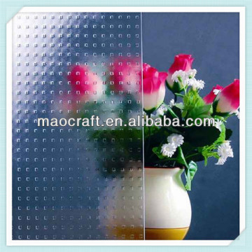 clear patterned glass, obscure glass