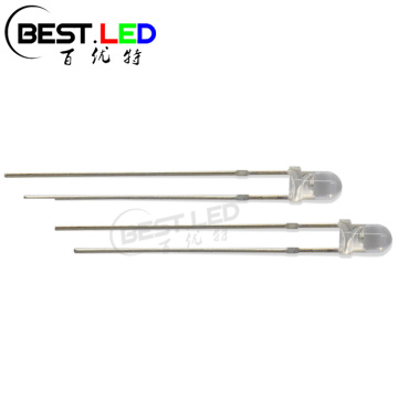 Super Bright 3mm Yellow LED 590nm Amber Clear