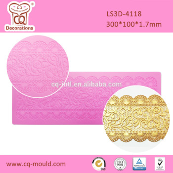 Sugar lace mats silicone lace fondant mat