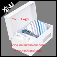 Gift For Men Jacquard Woven 100% Silk Woven Jacquard Necktie Sets