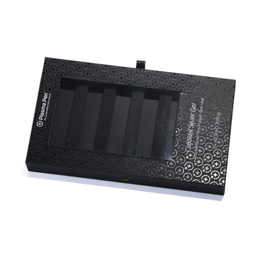 Caixa de presente de gaveta de luxo de design brilhante preto personalizado