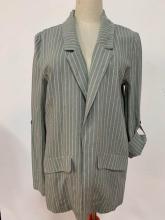 Women's casual striped suit coat
