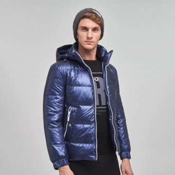 Cost-effective Men's Glossy Puffy Jacket Wholesale Custom
