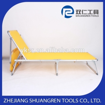 Super quality useful folding aluminum long stool bed