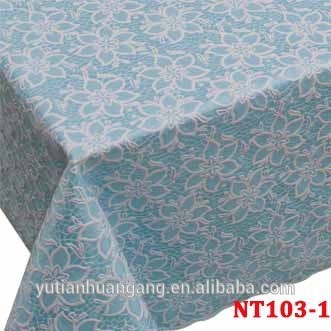 blue round lace table cloths/
