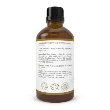 100% puro olio di Argan naturale per capelli e cura della pelle