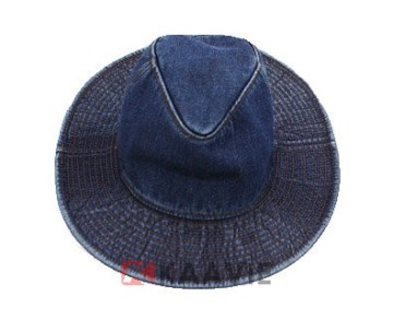 cool soft mens jean demin white blue plain cowboy hat