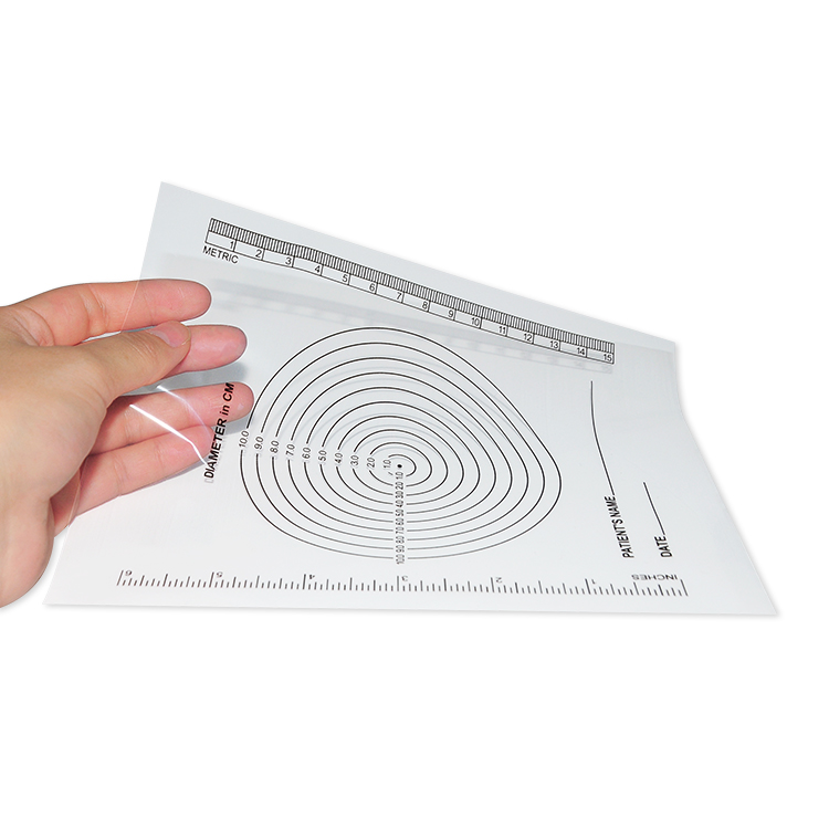 Custom PE wound measuring ruler