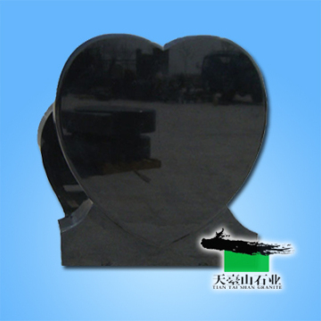 heart memorial granite monument