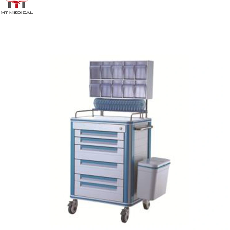 High Quality Hospital Medical Medical Crash Cart Anesthesia Trolley Anesthesia Cart