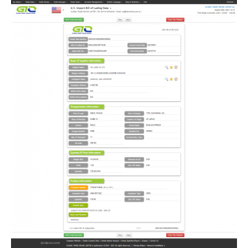 U.S. Import Custom Data of CONDUCTIVE GRAPHITE PASTE