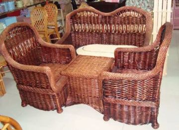 wicker sofa