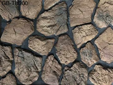 Rough black volcanic stones for outdoor