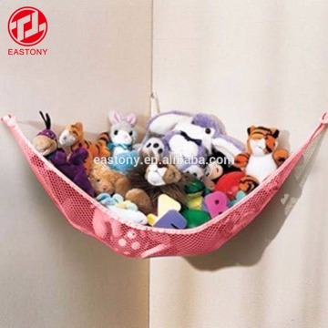 EASTONY Jumbo Toy Hammock Organizador de rede de armazenamento para peluches de pelúcia de berçário