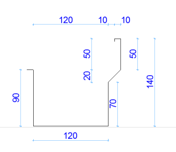 Aluminum Water Falling Down Gutter Production Equipment