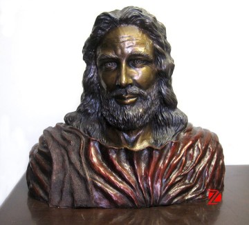 Head sculpture bronze jesus statues