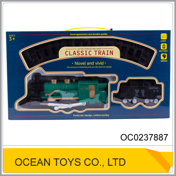 Classic railway toy plastic battery operated train set OC0237887