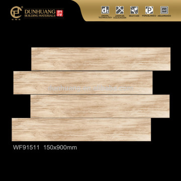 China Company White 150x900 Rustic Wood Style Flooring Ceramic Tile
