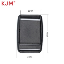 Customized Logo 25mm Adjustable Tactical Plastic Belt with Pom Clip