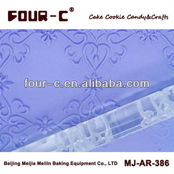 Acrylic rolling pin, gum paste rolling pin,embossing rolling pin