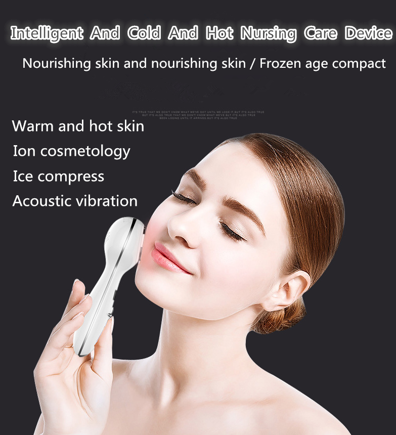 Hot Selling Electronic Hot And Cold Multiple Facial Beauty Device Ultrasonic Facial Beauty Instrument