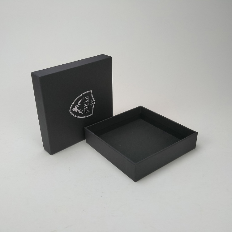 Custom Custer Black Gift Box Packaging for Coasters