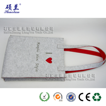 Customized design felt tote bag shoulder bag