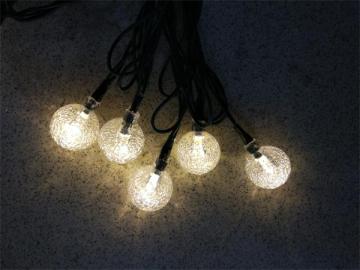 Crystal ball string lights