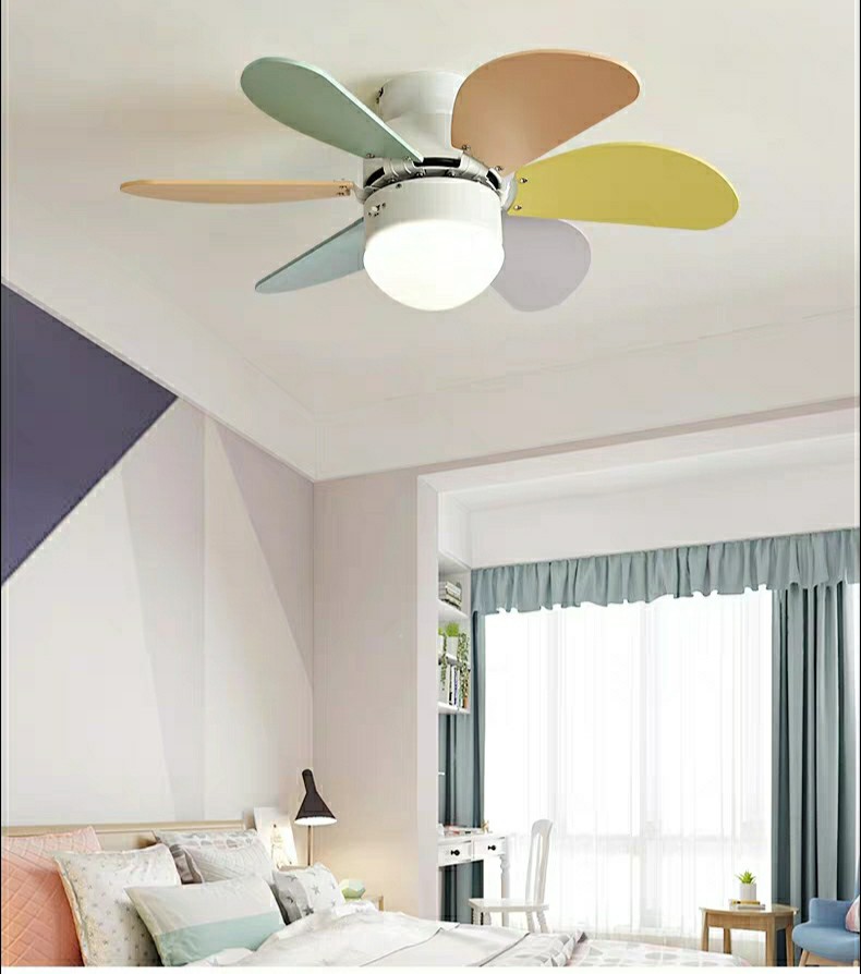 Colorful Led Ceiling FansofApplication Palm Leaf Ceiling Fan