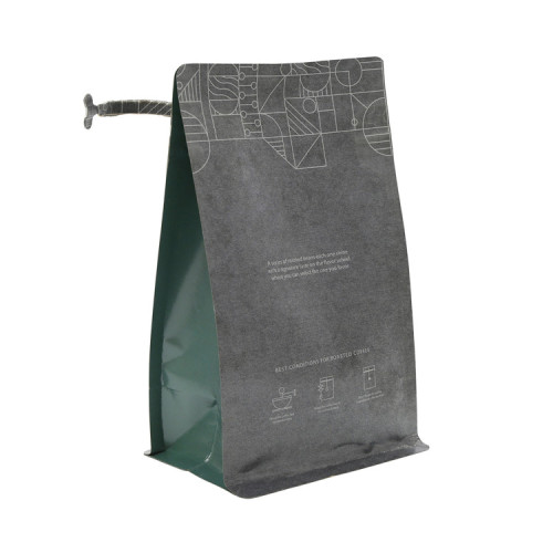 Bahan Laminated Square Bottom / Stand Up / Side Gusset Kraft Paper Bag Untuk Teh