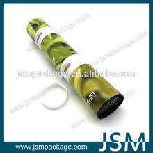 Rainbow candy paper tube with plastic end