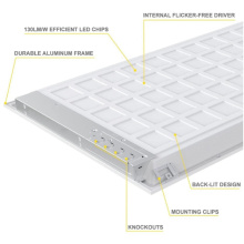 2x4 LED Luz do Painel Recesso