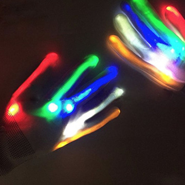 Low Price Finger Light Led Glowing Gloves