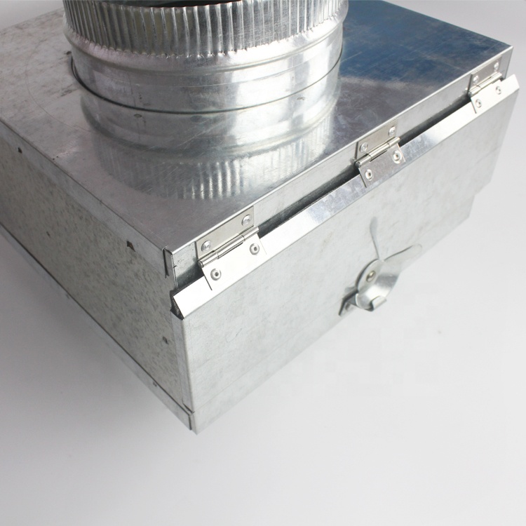 Гальванизированный стальной встроенный воздуховод, установленный воздушный фильтр для HVAC