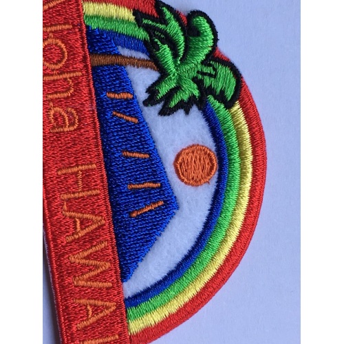 Patch Rainbow Palm Iron-On Broderie Applique