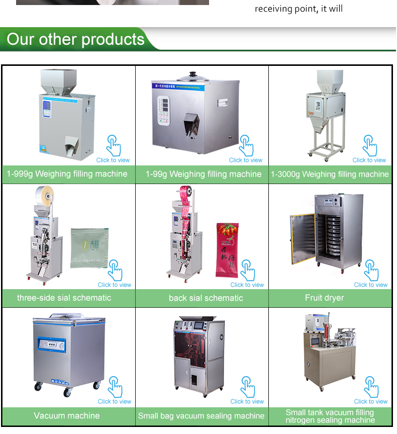 Automatic bean spice powder coffee rice pouch grain granule particle sachet tea bag weighing filling machine