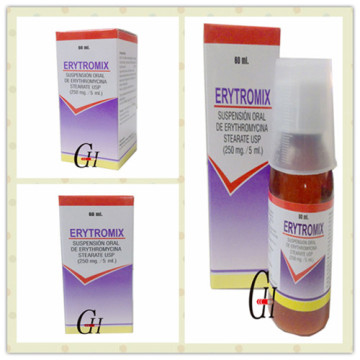 Erythromycin para la suspensión oral