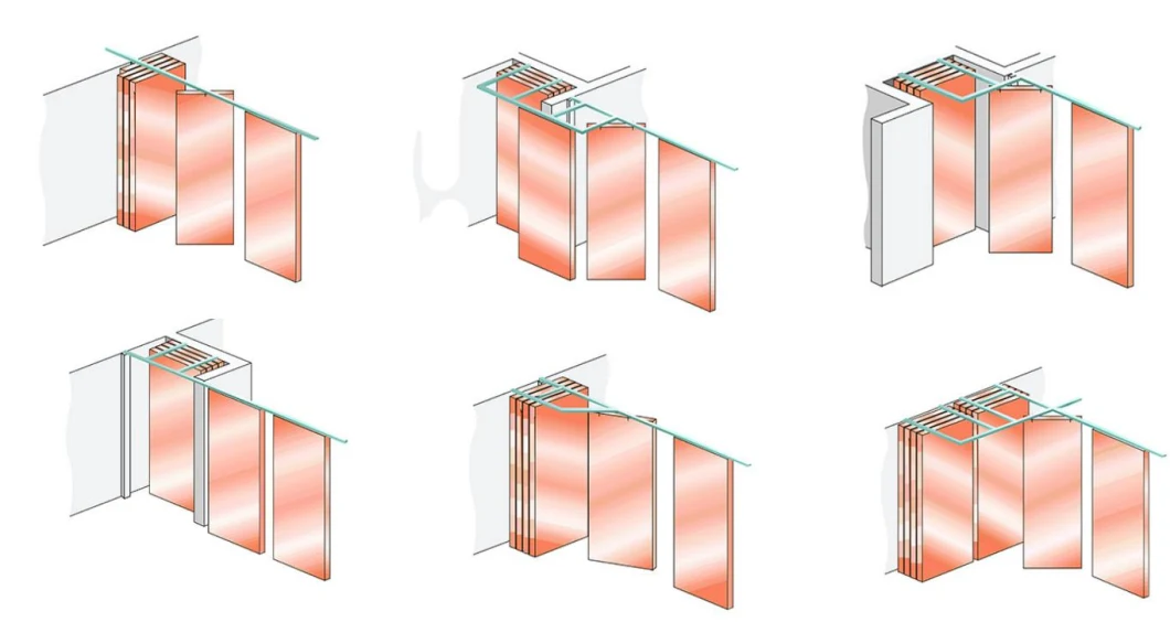 Eco Friendly Panel πιο δημοφιλές προσαρμοσμένο ακουστικό διαχωριστικό τοίχο διαχωριστή για αίθουσα ή γραφείο