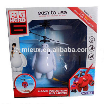 White Cartoon Flying Toy Baymax Flying RC Toy