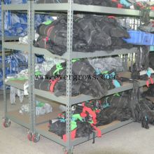 Medium duty factory storage shelves for pantry