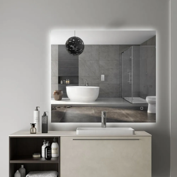 High Quality Frameless Square LED Light Backlit Dimming Bathroom Mirrors