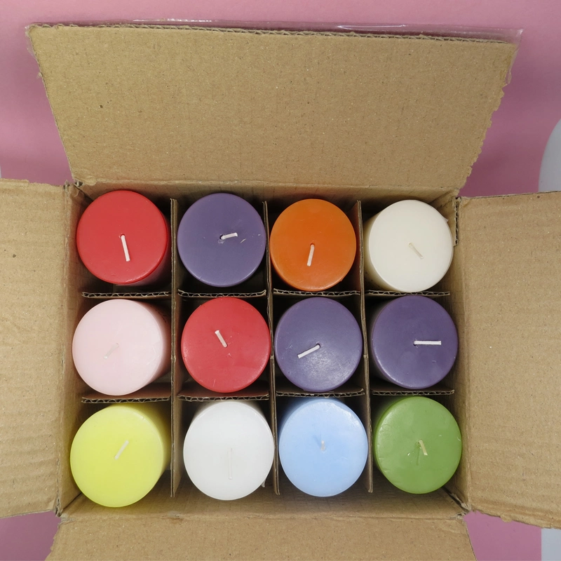 5X5cm Color Scented Cheap Pillar Candle