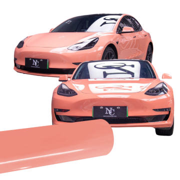 High Glossy Pink Car Wrap Vinyl Film