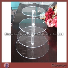 Exquisite 4 Layered Plexiglass Cupcake Stand Holder
