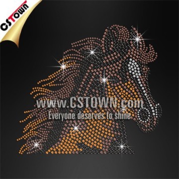 Horse Rhinestone Heat Transfer Iron on Rhinestone Applique