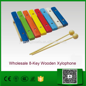 Wholesale 8-Key Wooden Xylophone, Percussion Music Instruments