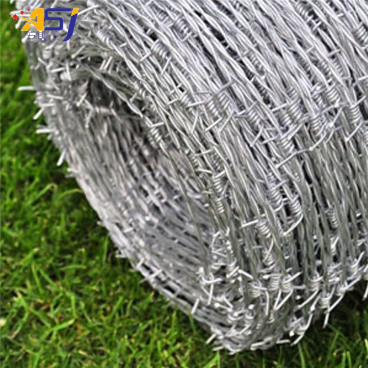 2.5mm Iowa galvanized barbed wire 400 metre roll