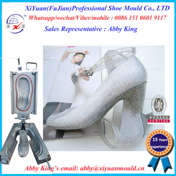 Classic Pvc Jelly Lady Shoe Moulds, shoes moulds Making Pvc Jelly Shoes Sandals, PVC crystal shoes moulds